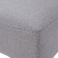 thumbnail image 3 of GDF Studio Lowry Contemporary Upholstered 29.5 Inch Barstools, Set of 2, Light Gray Fabric and Espresso, 3 of 8
