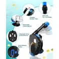 thumbnail image 3 of Equipo de Snorkel Viginsul con Máscara y Aletas para Adultos Negro Azul, 3 of 9
