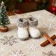 thumbnail image 4 of Ornamentos de Navidad Blancos 10x8.5x7.5cm / 3.9x3.3x2.9In Colgante de Peluche, 4 of 7
