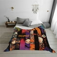 thumbnail image 5 of Halloween Throw Blankets Super Soft Blanket Halloween Bat Pumpkin Cozy Blanket for Bedroom and Living Room 80"X60", 5 of 6