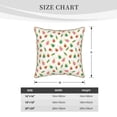 thumbnail image 4 of Fotbe Colorful Insect1 Pattern Velvet Decorative Throw Pillow Covers with Elegant Piping, Soft Plush Cushion Cover for Sofa, Bed, Car, Office-16"x16", 4 of 8