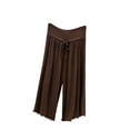 thumbnail image 3 of Bovxnpu Womens Pajama Pants Bottoms Sleep Pants Women's Capris Wide Leg Sleep Pants Elastic Waist Ruffle Comfortable Home Loungewear Sleepwear, 3 of 7