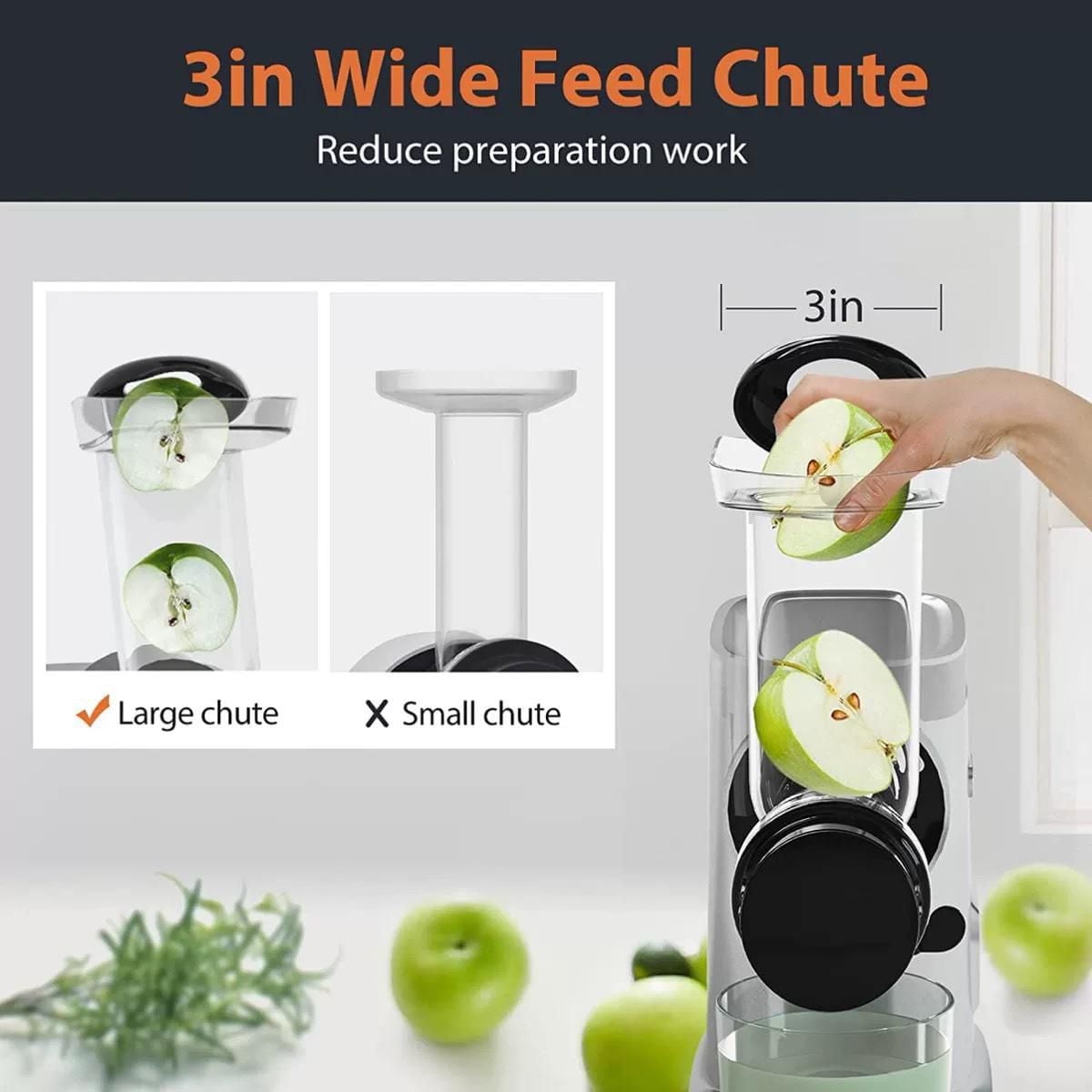 Aeitto HSJ-1521 Cold Press Masticating Juicer - Black