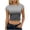 Gray, variant on T Shirts for Women Summer Cute Print Tops Casual Croped Crew Neck Short Sleeve Basic Tee Tops, S-2XL
