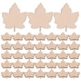 thumbnail image 2 of 100pcs Rustic Wooden Maple Leaf Craft Unfinished Wood Arts Slices Valentine Decoration, 2 of 8