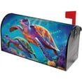thumbnail image 2 of Ocean Vintage Sea Turtle Mailbox Cover Mailbox Wraps, Waterproof Mailbox Covers Magnetic Post Box Cover Standard Size 21"(L) x 18"(W) Garden Yard Outside Farmhouse Home Decor, 2 of 6