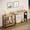 Wood, variant on 360° Free Rotating Sofa Side Table, Mobile L-Shaped Laptop Desk with Sturdy Metal Frame, 6 Casters, Movable Couch Snack Table with 2-Tier Storage Shelf for Home