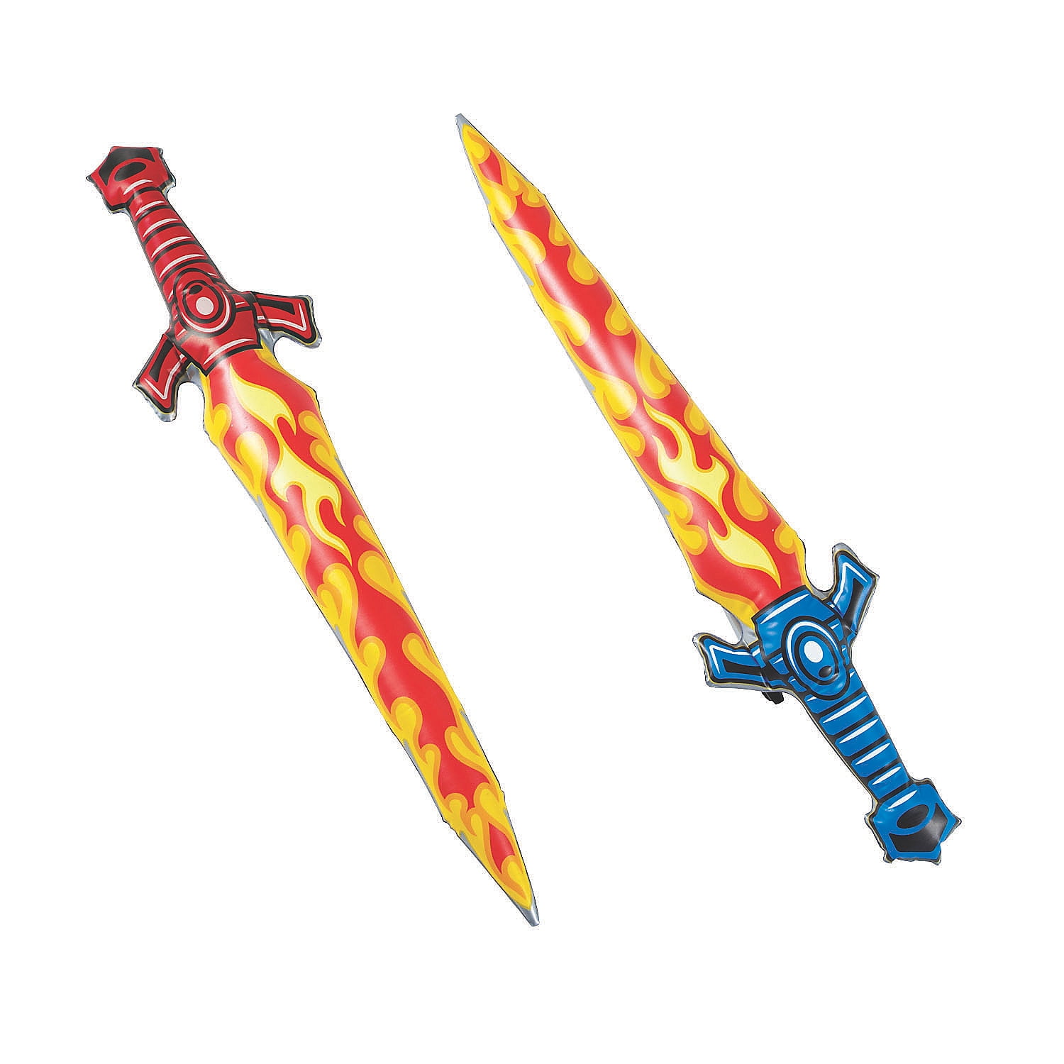 Large Inflatable Flame Swords, Toys, Birthday, Party Favors, 12 Pieces