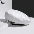 thumbnail image 4 of CoCopeaunt Chain Leather Beret, British Vintage Octagon, Japanese And Korean Pop Pu Painter’S Cap, 4 of 6