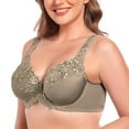 thumbnail image 2 of Women's Sexy Lace Embroidered Bras Full Coverage Unlined Underwire Plus Size Bra 44H, 2 of 7