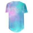 thumbnail image 7 of Busydd Womens Tops Trendy Tie Dye Round Neck T-Shirts Casual Short Sleeve Summer Tops Comfort Breathable Going Out Tops for Women, 7 of 7