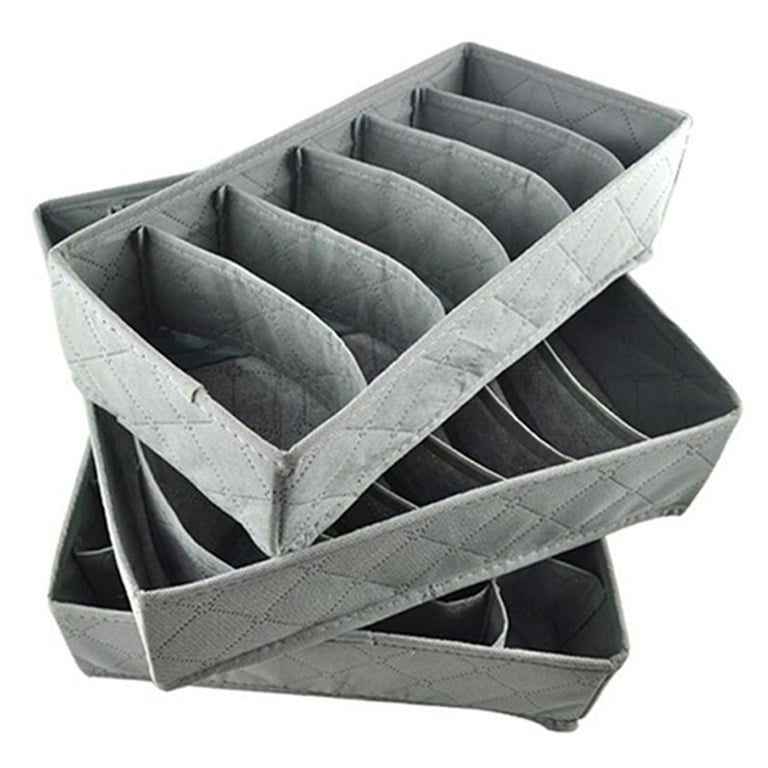 Underwear Drawer Organizer, 3 Pack Foldable Non-Woven Closet