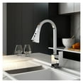 thumbnail image 4 of Kitchen Faucets Square Black Single Handle Pull Out Kitchen Tap Single Hole Swivel 360 Degree Rotation Water Mixer Tap ,Effortless Installation, 4 of 7
