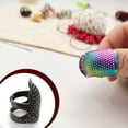 thumbnail image 3 of Cateissary Anillo de dedal de latón de protección, de trabajo duro, manualidades hechas a mano, accesorios de manualidades DIY para Type3 NO3, 3 of 6