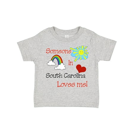 

Inktastic Someone in South Carolina Loves Me! Gift Toddler Boy or Toddler Girl T-Shirt