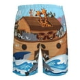 thumbnail image 6 of Naloa Animals on Noah's Ark Men's Beach Shorts, Surfing shorts, Swim trunks, Quick Dry Swim Trunks for Surfing Beach Fun - Small, 6 of 9
