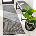 thumbnail image 2 of SAFAVIEH Kilim Kadri Geometric Cotton Area Rug, Black/Ivory, 3' x 5', 2 of 6