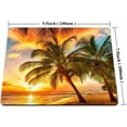 thumbnail image 2 of Gaming Mouse Pad Custom,Paradise Beach with Palm Trees Mouse pad 9.5 X 7.9 Inch (240mmX200mmX3mm), 2 of 9