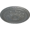 thumbnail image 3 of Ekena Millwork 18"OD x 1 3/8"P Richmond Ceiling Medallion (Fits Canopies up to 2 5/8"), Hand-Painted Platinum, 3 of 5