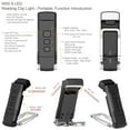 thumbnail image 2 of TFixol USB Rechargeable Book Light with 3 Color Temperatures & 5 Brightness Levels, 30/60 Min Timer, Adjustable Head, Built-in Battery, 9 LED Light Source, Compact & Portable Design, 2 of 7