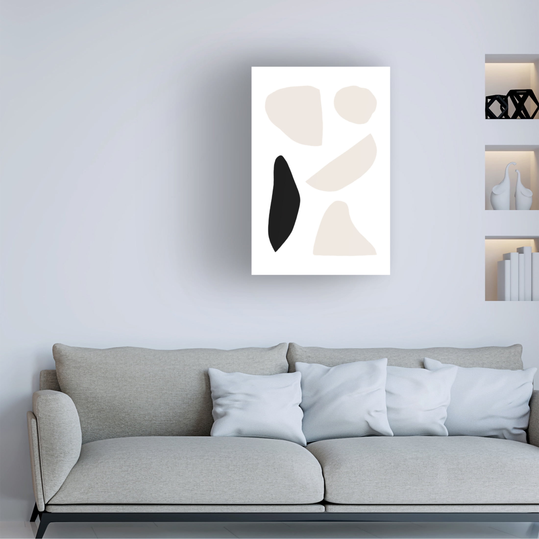 Trademark Fine Art uplusmestudio Organic Shapes Canvas Wall Art