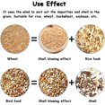 thumbnail image 4 of Grain Cleaning Winnower Machine, Bird Feed Blown Shell Splitter, with 2 Granary & Adjustable Speed Fan, for Millet, Miscellaneous Grains, Seeds, 4 of 7