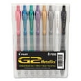 thumbnail image 2 of G2 Metallics Gel Pen, Retractable, Fine 0.7 Mm, Assorted Ink And Barrel Colors, 8/pack | Bundle of 5 Sets, 2 of 2