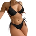 thumbnail image 4 of Sngxgn Women's Swimsuit Tummy Control Bathing Suits Vintage Retro Push up Swimwear(Black,XL), 4 of 7