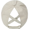thumbnail image 4 of Gorra de béisbol con cola de caballo cruzada para mujer, gorra de béisbol ajustable con moño alto desordenado, gorra de secado rápido, color caqui Vhermosa Gorras y Gorros, 4 of 7