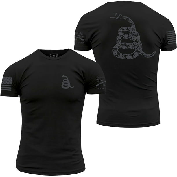 Grunt Style Grunt Style Concealed Gadsden Crewneck TShirt Black