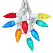 25 Foot C9 LED Christmas Light Set, Hanging String Lights, White Wire - Bild 19 von 52