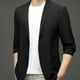 thumbnail image 5 of Chaqueta de traje para hombre, corte clásico, abrigos y blazers deportivos para hombre, traje sencillo con bolsillo Negro 4XL, 5 of 9