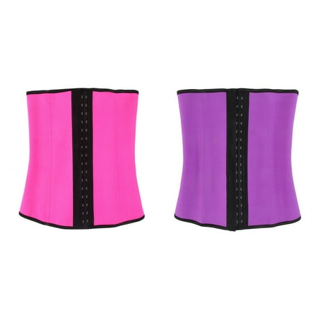 Women Spandex Waist Training Cincher Underbust Belt Steel Boned Latex Cincher Corpetes Corset Body Shaper (Best Waist Cincher Corset)