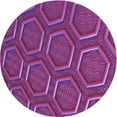 thumbnail image 1 of Ahgly Company Machine Washable Indoor Round Transitional Medium Violet Red Pink Area Rugs, 5' Round, 1 of 7