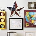 thumbnail image 4 of Metal American Flag Barn Star Decor Patriotic Mounted 3D Wall Art July of 4th Decoration, 4 of 4