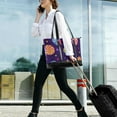 thumbnail image 5 of FORMRS Canvas Laptop Tote Bag for Women with 15.6" Computer Compartments Shoulder Handbag, Candy Cosmic Swirls, 5 of 7
