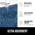 thumbnail image 5 of GORILLA GRIP Chenille Bath Rug 44x26, Rubber Backing Quick Dry Washable Microfiber Mats, Blue, 5 of 10