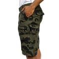 thumbnail image 5 of G-Style USA Men's Relaxed Fit Belted Camo Cargo Shorts - Olive - 44, 5 of 6
