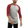 thumbnail image 1 of Hat and Beyond Men's Dual Material Baseball Sport 3/4 Sleeve Jersey Tee Shirt, 1 of 6