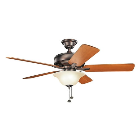 52 Inch Steel Wall - Indoor Ceiling Fans Light With Oil Brushed Bronze Tone Finish Steel Material 52 inch