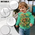 thumbnail image 6 of Garronmavis Cute Dog Long Sleeve Sweatshirt Polyester Spandex Fabric Flowers Pullover Drop Shoulder Sweater 2T Warm Girls Crewneck Sweatshirt Ruffle Toddler Girl Clothes for Daily Life, 6 of 7