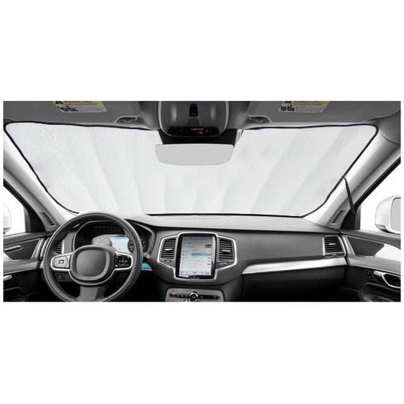 AutoHeatshield Windshield Sunshade for Toyota Land Cruiser SUV With DashCam on left of RVMirror 2024 2025 2026 Custom Fit Heatshield Sun Shade