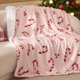 thumbnail image 6 of Christmas Throw Blanket - Soft and Warm Sherpa Christmas Candy Throw Blankets for Couch, Sofa, Bed, Decoration Gift 50"x60", 6 of 8