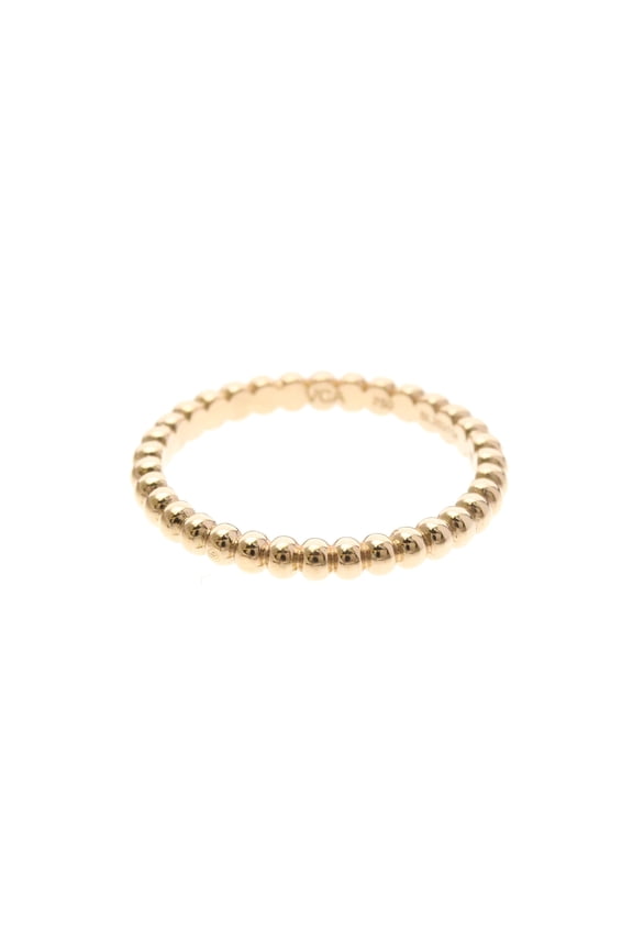 Pre-Owned Van Cleef & Arpels Perlee Mini Model Pink Gold (18K) Fashion No Stone Band Ring Pink...