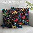 thumbnail image 3 of Pratyus Butterflies Modern Farmhouse Rustic Decorative Couch Pillow Cases with Zipper Home Decor Throw Pillow Cover 1PC 12x12in, 3 of 5