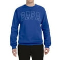 thumbnail image 2 of Wild Bobby PAPA Varsity Letters Unisex Crewneck Sweatshirt, 2 of 6