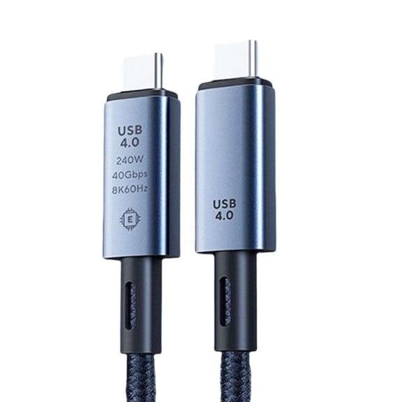 USB4 Type C Cable with 8K Video Capability and 240W Fast Charging USB Cord Line