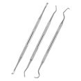 thumbnail image 3 of 3/1 PCS Stainless Steel Double Ends Dentist Teeth Clean Hygiene Explorer Probe Hook, 3 of 5