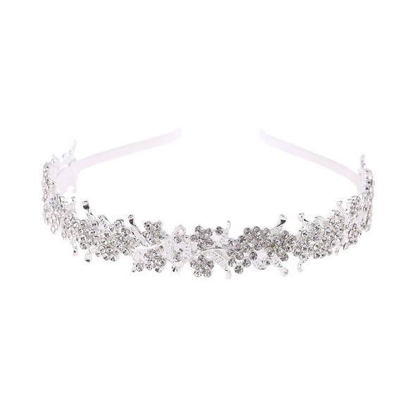 Necvior Classy Wedding Flower Leaf Crystal for Rhinestone Princess Bridal Exquisite Head