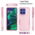 thumbnail image 3 of For Moto G Stylus 5G 2025 Case, Rugged Phone Case for Motorola Moto G Stylus 5G 2025, Njjex Shockproof Protection Heavy Duty Armor Hard Plastic & Rubber 2-in-1 Bumper Cover - Pink, 3 of 7